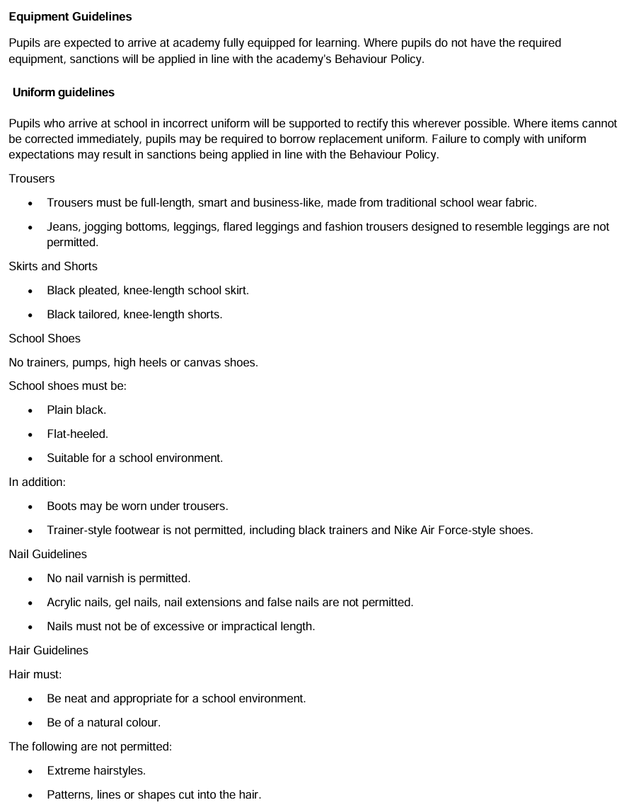 Uniform Guidelines