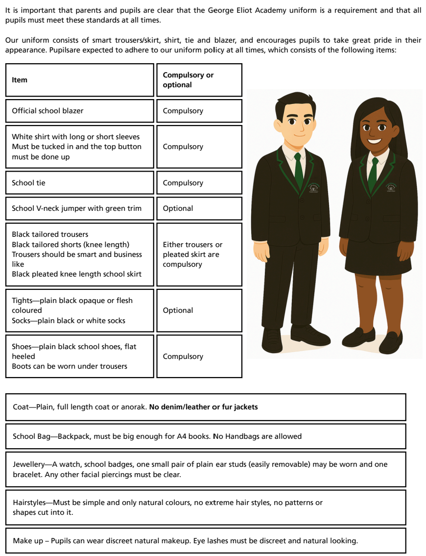 George Elliot Academy Uniform